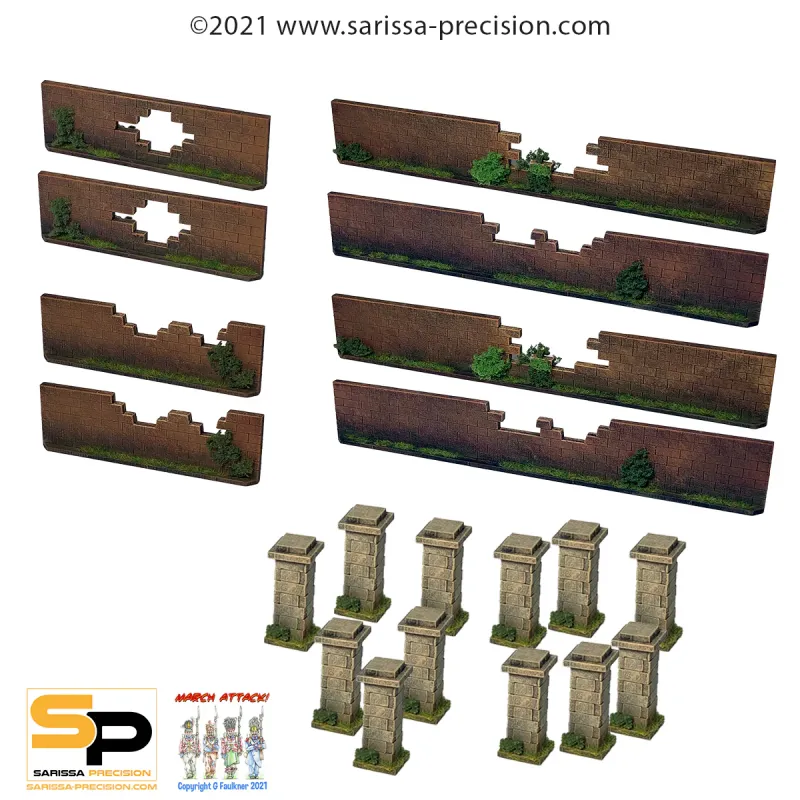 Self-Leveling Walls - High Brick Walls, Broken