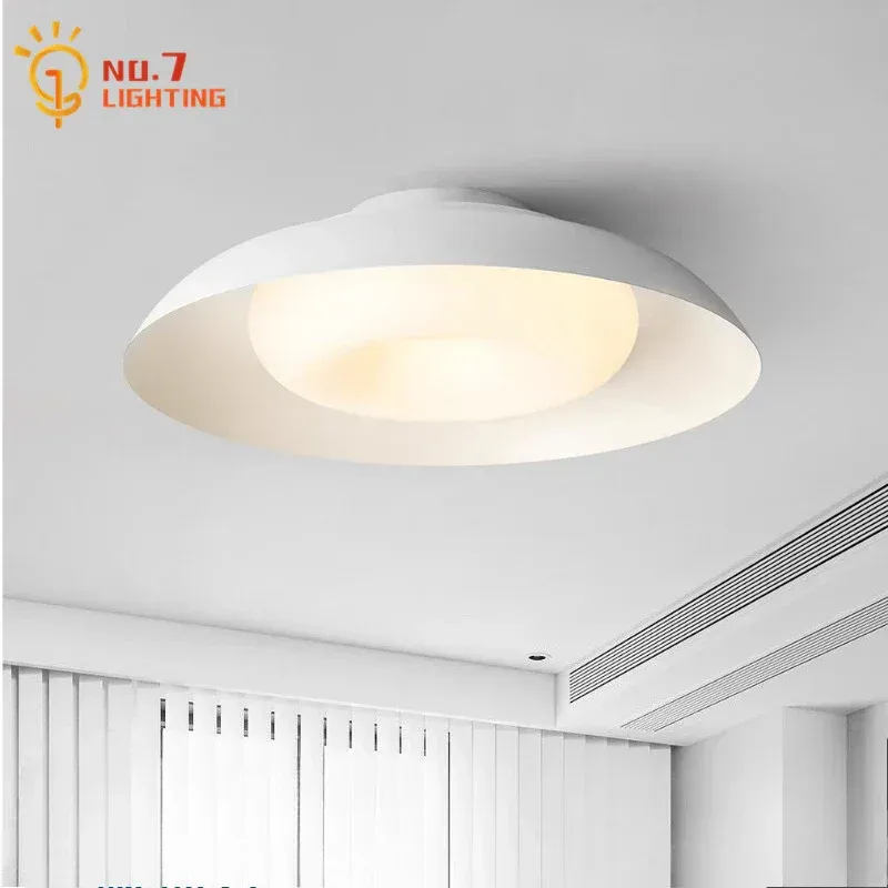 Afralia™ Cream Wind Ceiling Light Indoor LED Clean Modern Lamp Home Decor