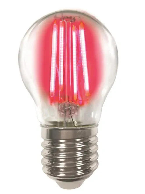 LIGHTME LED-Tropfenlampe 4W rot LM85314 Filament P45 E27 15000h