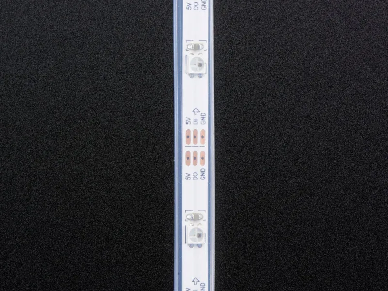 Adafruit Mini Skinny NeoPixel Lcd RGB LED Strip - 1m 30 LED/m (WHITE) [Discontinued] | Multi-Color | Sound Activated