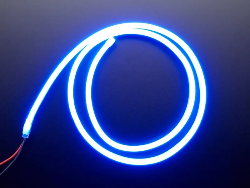 Adaptable Silicone Neon-Like LED Strip - 1 Meter (Blue) [discontinued]
