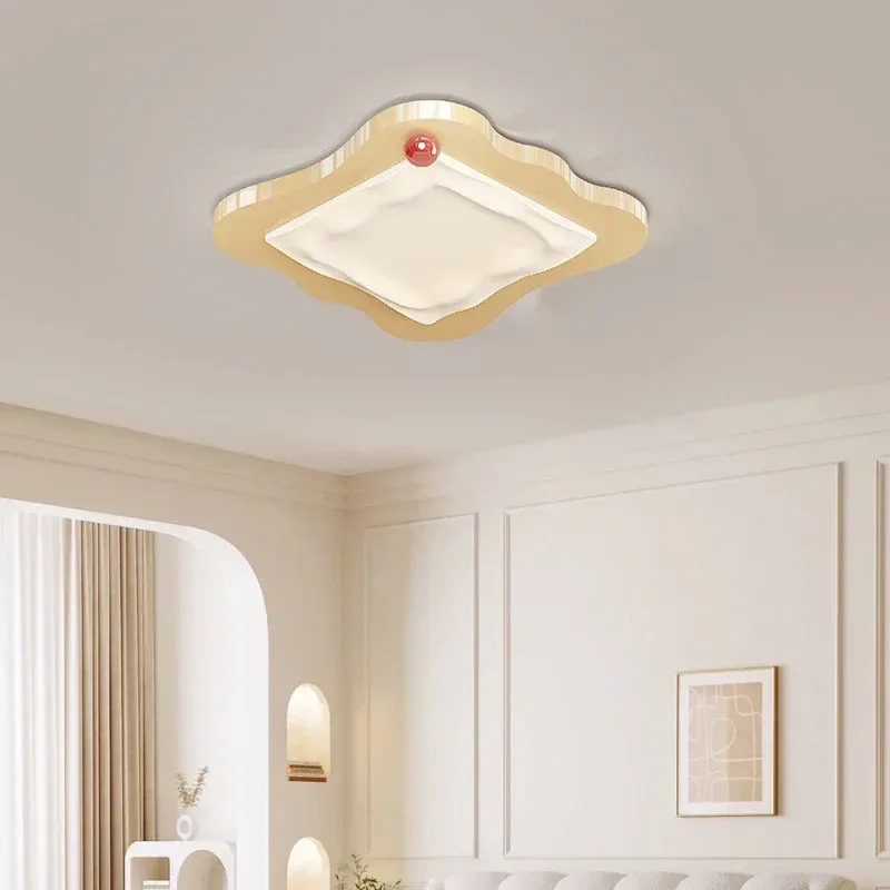 Afralia™ Cream Style LED Ceiling Airy Bedroom and Living Room Decor