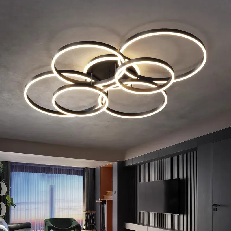 Afralia™ Nordic LED Ceiling Lights Up-to-date Indoor Lighting Living Room