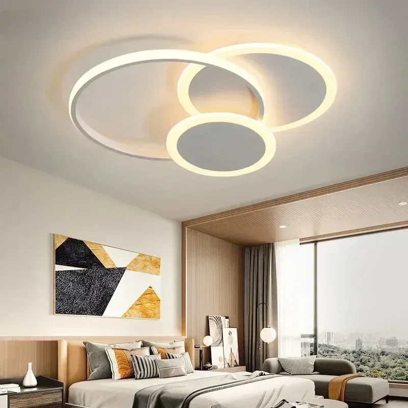Afralia™ Nordic Simple LED Ceiling Light Bedroom, Living Room, Restaurant - Home Decor Lighting