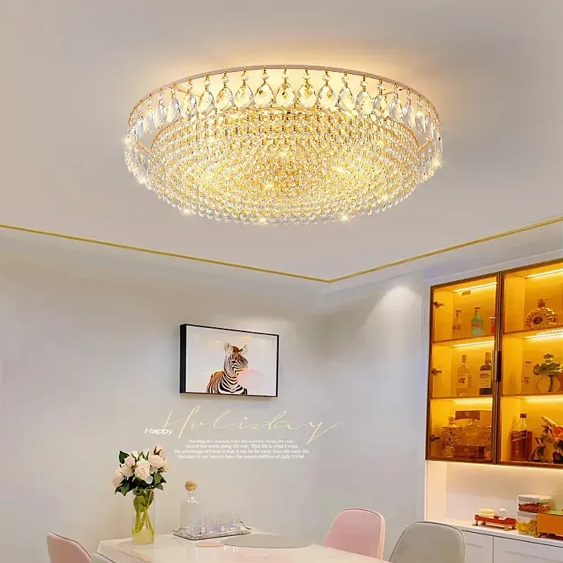 Decorative Novelty Afralia™ Crystal Ceiling Lights: Luxurious LED Fixture Master Bedroom, Living Room Wall Decor