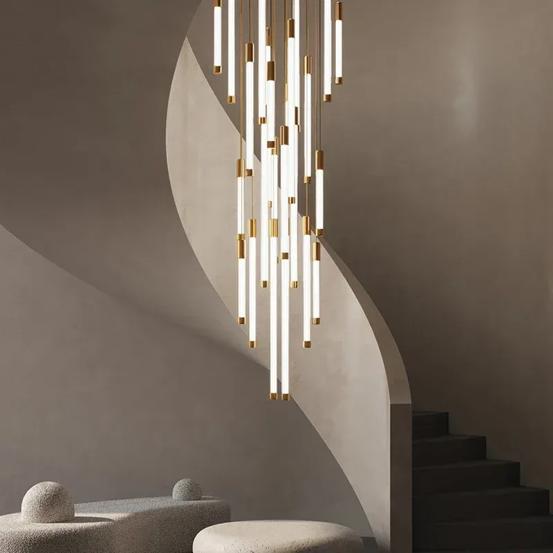 LED Powered Afralia™ LED Staircase Chandeliers: Today's Luxury Lighting Living Room, Restaurant, or Duplex Attic
