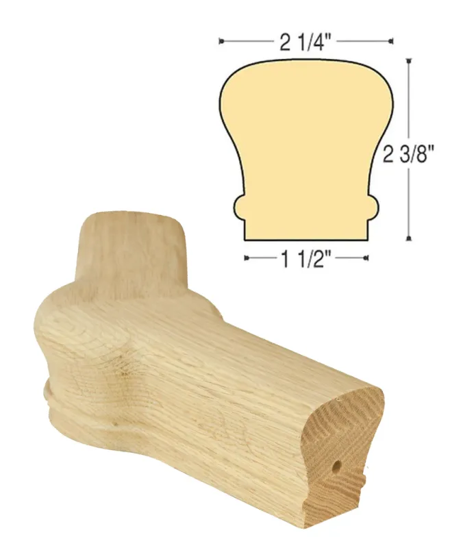 Heritage Level Newel Cap 45 Degree : C-7022