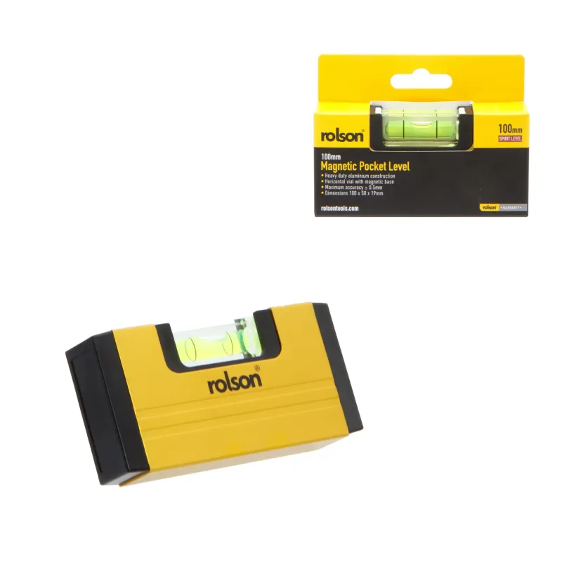 Shock Absorbing 100mm Magnetic Pocket Level