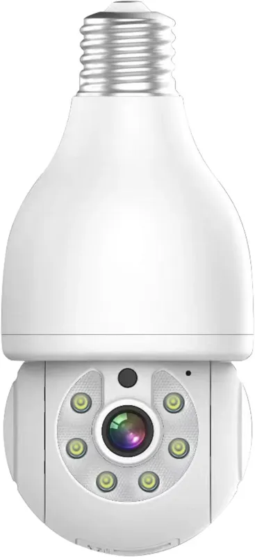 Dosilkc Light Bulb Security Camera, 2K 2.4GHz/5GHz WiFi Lightbulb Cameras Home Security, E27 Light Socket Simple Installat...