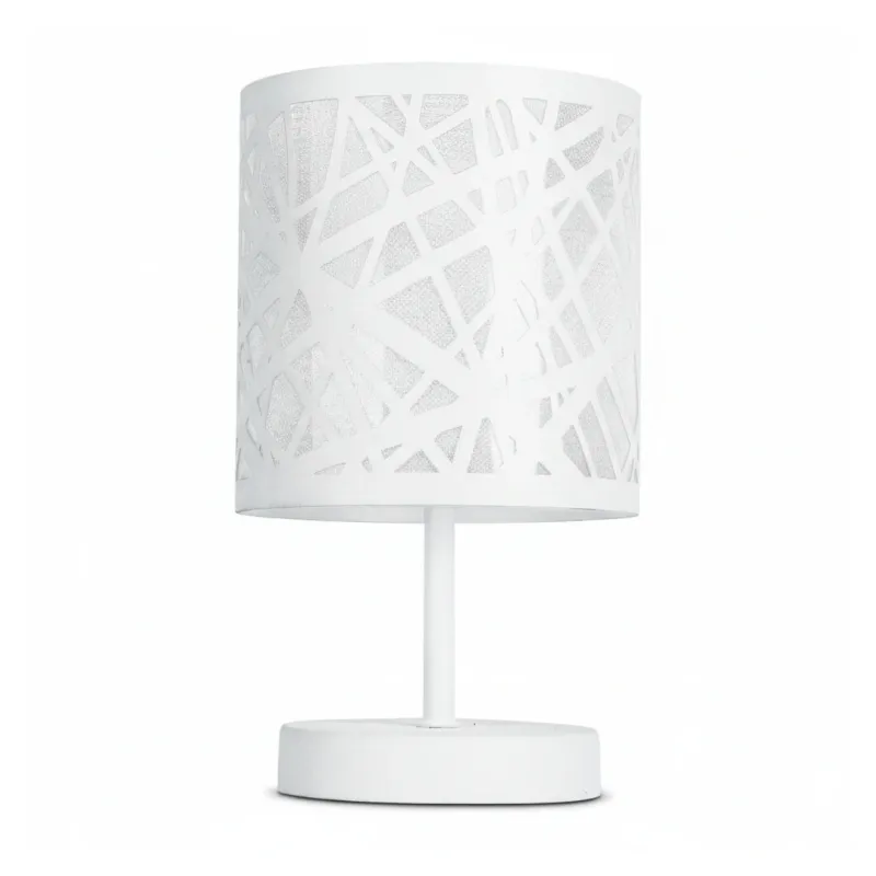 Lampada da tavolo Batik L bianca 1xE14 Fan Europe