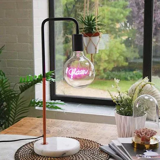 STP Glam LED filament Text Buoyant Bulb. Ceiling Fans