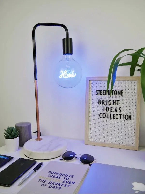 STP Home LED filament Text Dimmable Buoyant Bulb.