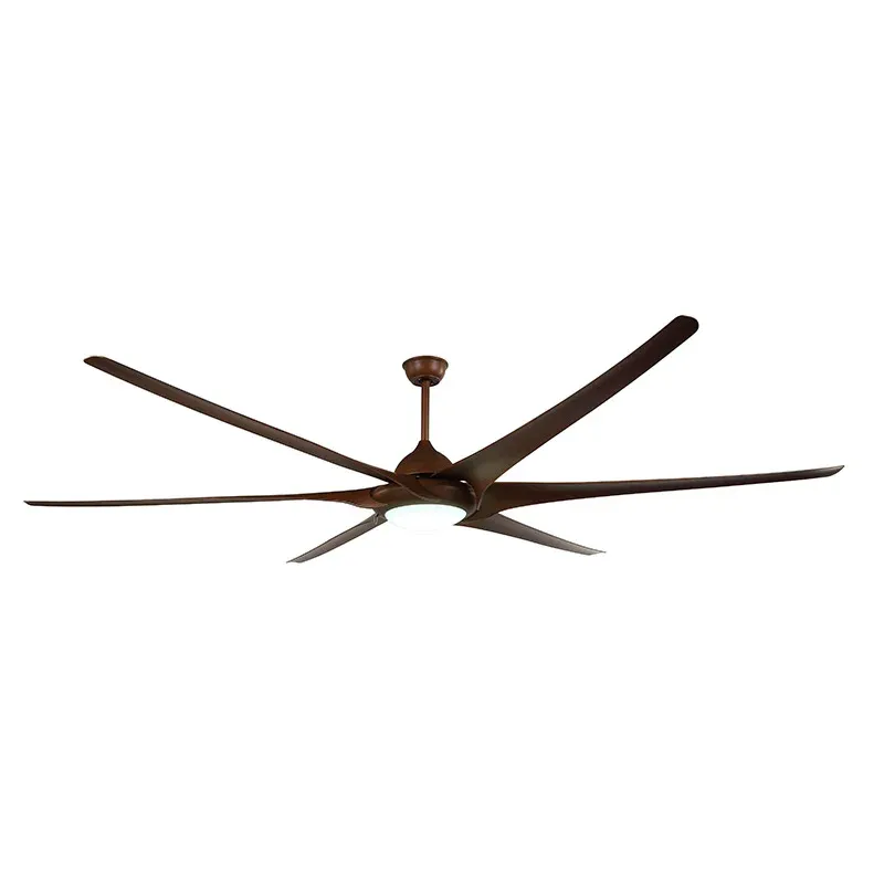 Afralia™ 100 Inch Large Ceiling Fan Airy and Reversible DC Motor Matte Black