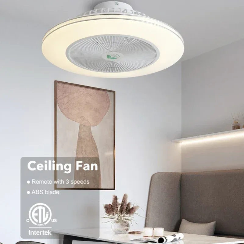 Afralia™ Invisible Blade LED Ceiling Fan Portable