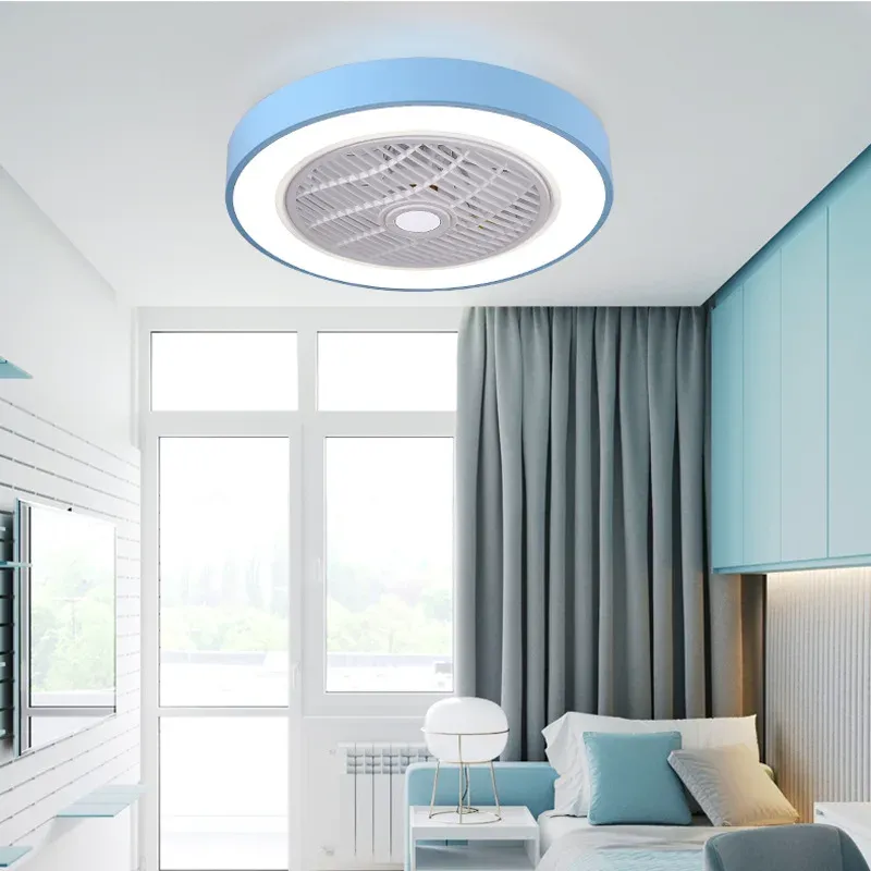Afralia™ Macaron Ceiling Fan Buoyant Bedroom, Living Room & Dining - Nordic Style