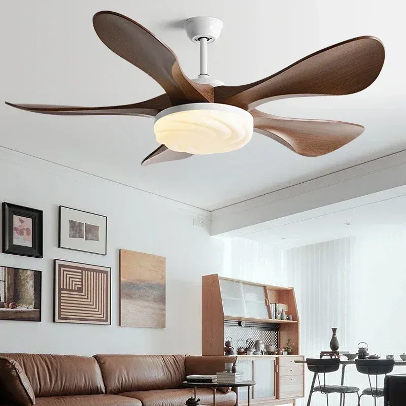 Afralia™ Sleek LED Ceiling Fan Strong Winds and Quiet Mute Operation Adjustable Brightness