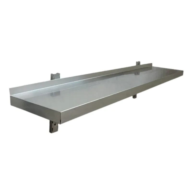 141014 - Stainless Chromed Wall Shelf 1800mm