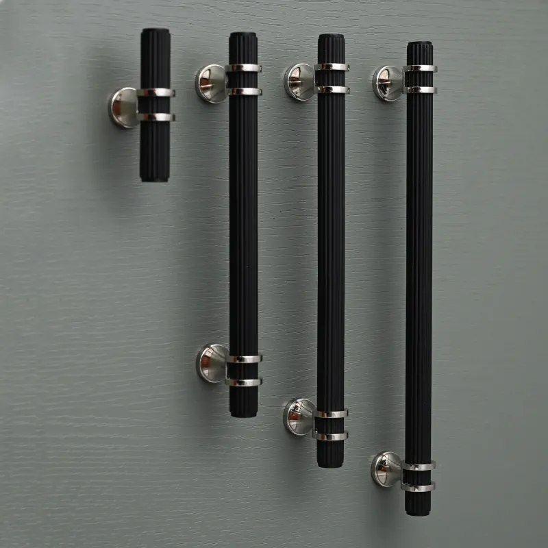 Stretton Cupboard Handles | Bronze & Reflective Nickel