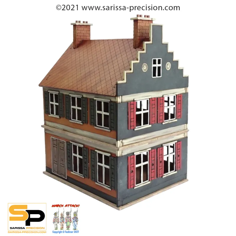 Digital Laser Dutch / Belgian Two-Storey Townhouse 2 (20mm)