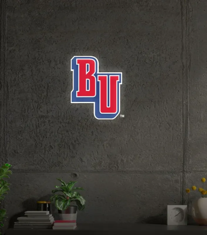 Belmont University LED UV Print Neon Sign w/ Dimmer - BU - 20"