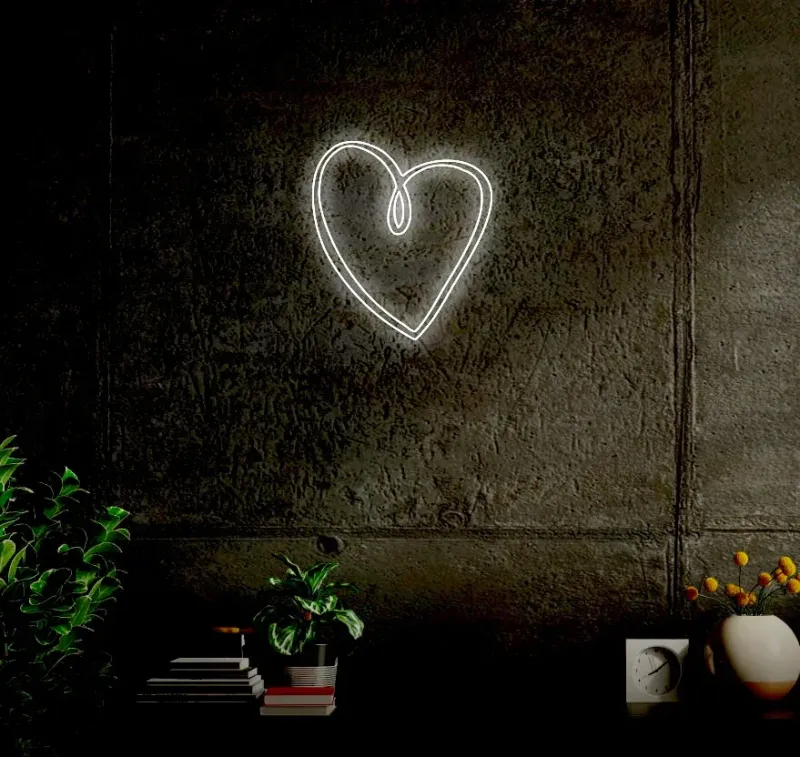 LED Rope Sigma Kappa Heart LED Neon Sign w/ Dimmer