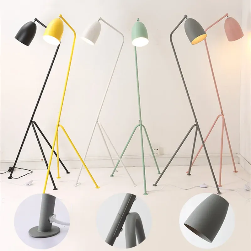 Nordic Macaron Grasshopper Floor Lamp Afralia™