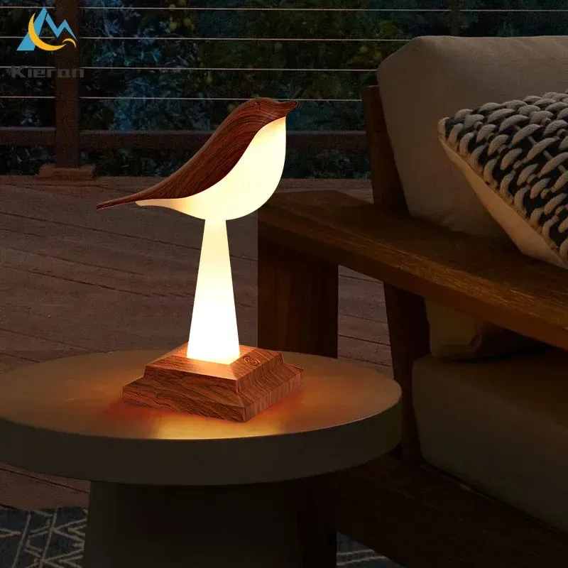 Afralia™ Magpie LED Table Lamp: 24 Colors, Bedroom Study Bedside Desk, Living Room Decoration