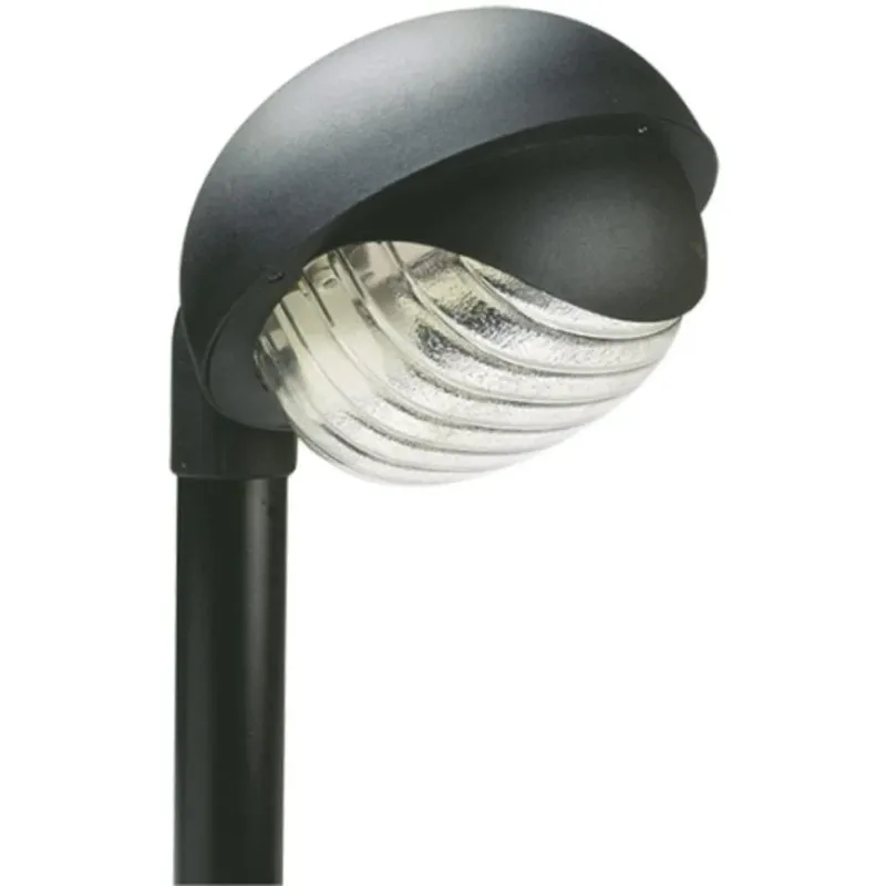 Sovil Lampada tonda esterno testa palo termoplastico manicotto 60mm nero
