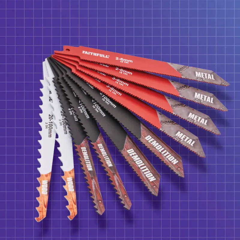 Faithfull 10 PIECE SABRE SAW BLADE PLACE