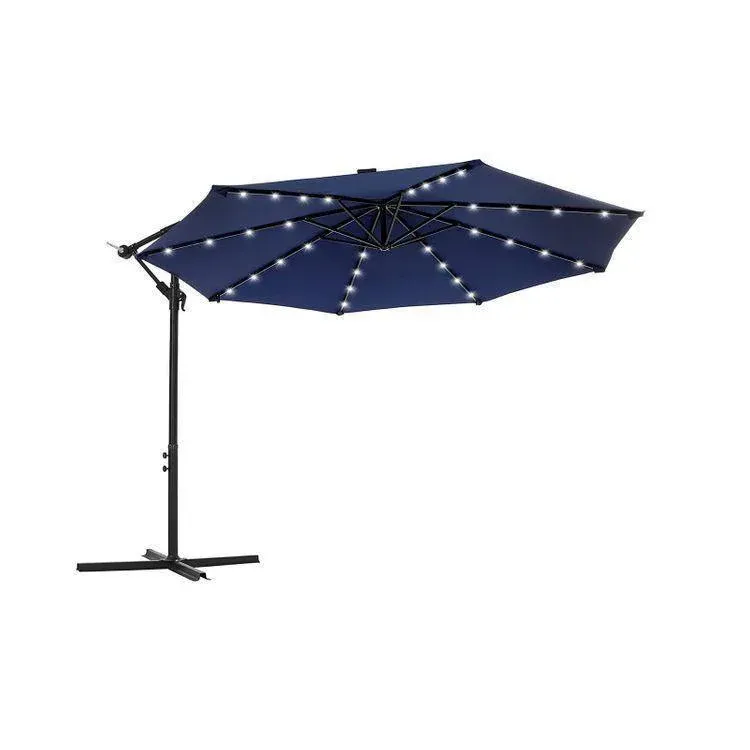 Outdoor Umbrella Sun-powered LED Lights Bronze Finish