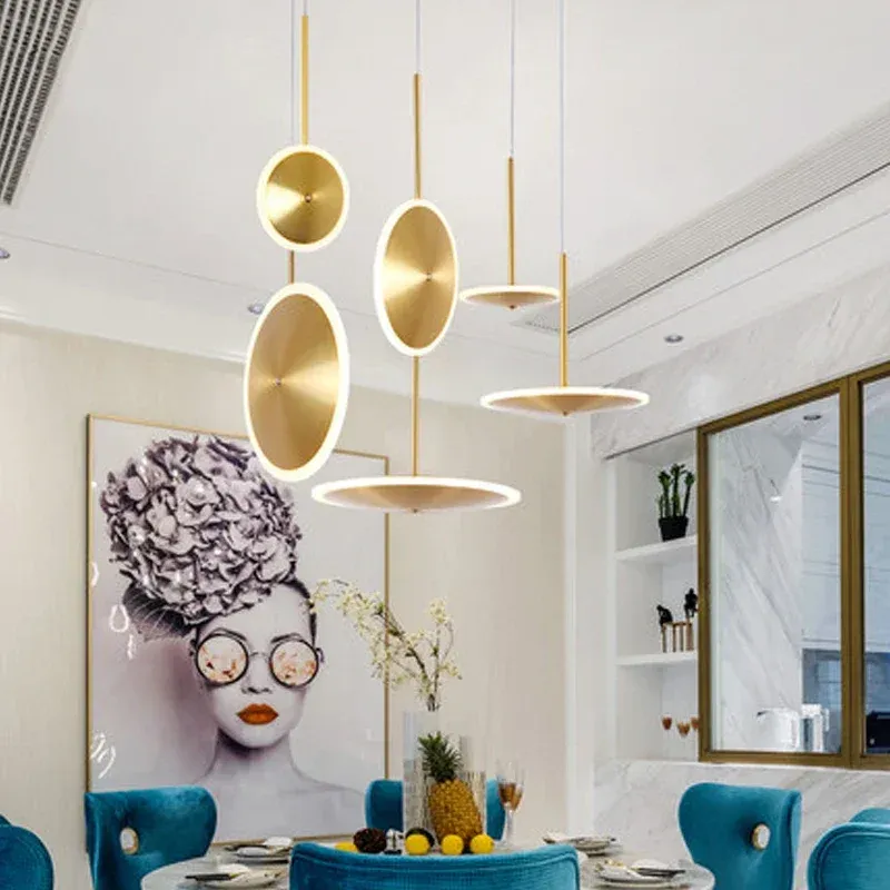 Afralia™ Aurum LED Pendant Ceiling Light Home Decor & Kitchen Island