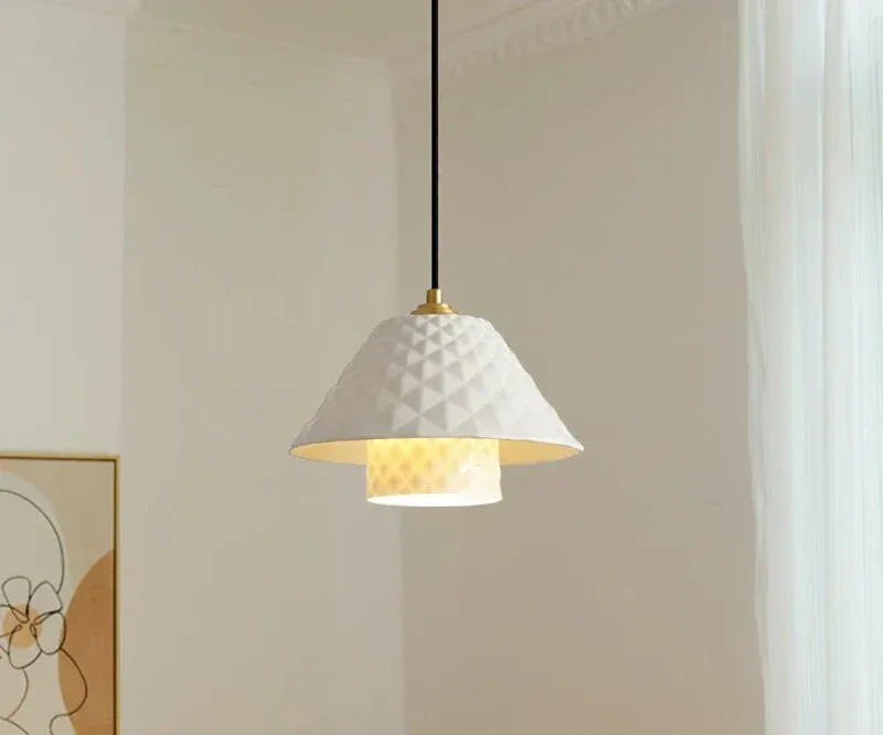 Afralia™ Burnt orange Ceramic Pendant Lights Home Decoration
