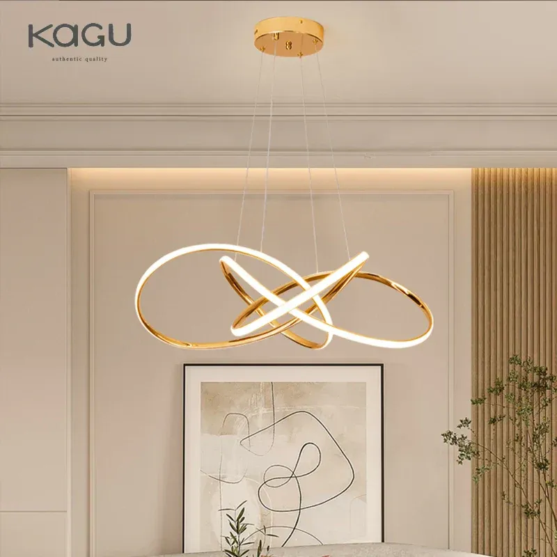 Afralia™ Contemporary Dimmable LED Chandelier Pendant Light Home Decor