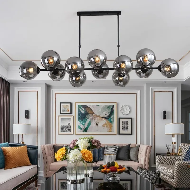 Afralia™ Contemporary LED Pendant Chandeliers Living Room and Dining Room Lighting