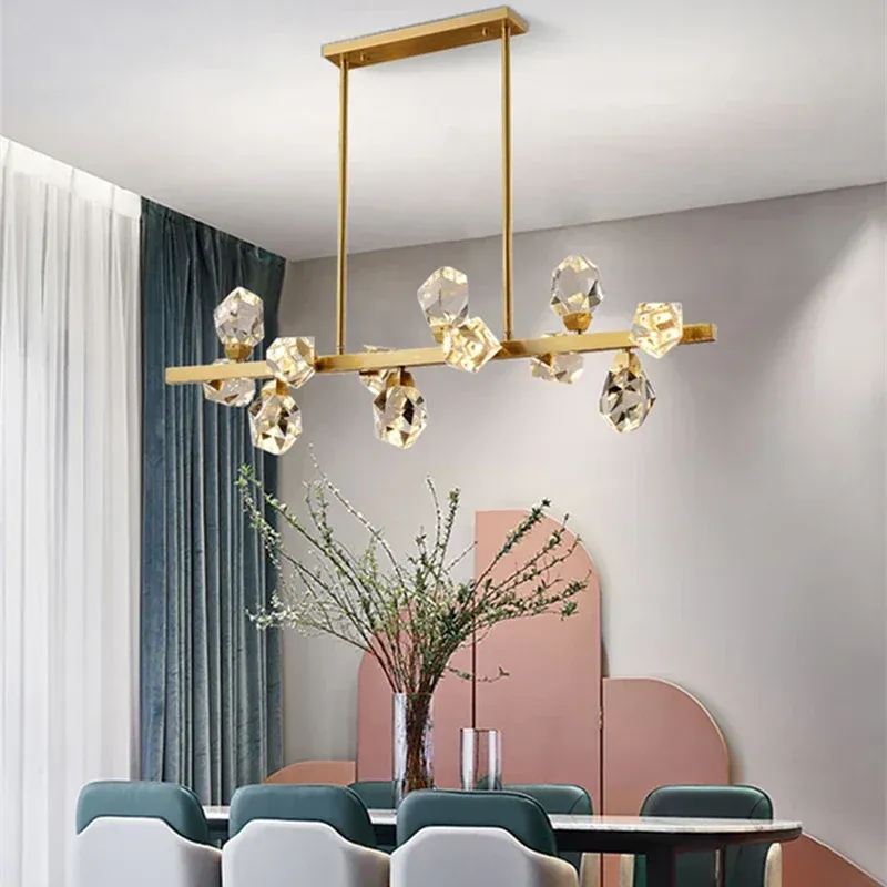 Afralia™ Crystal LED Pendant Lights: Polished Lighting Solution Home Decor