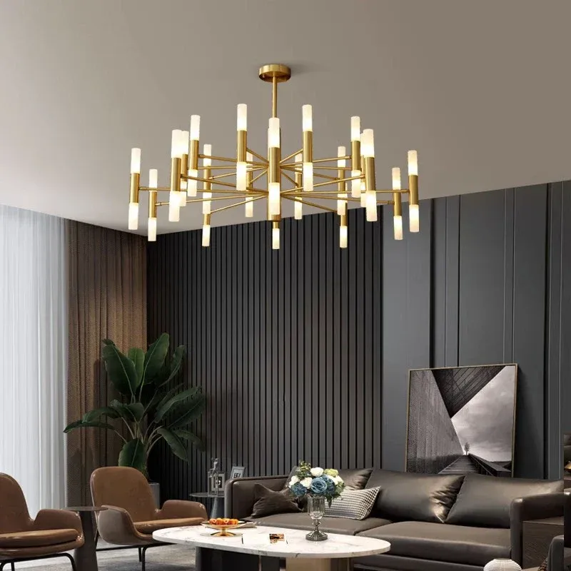 Afralia™ Cutting-edge LED Chandelier Living Room, Salon, Bedroom, Dining Room - Indoor Pendant Lamp