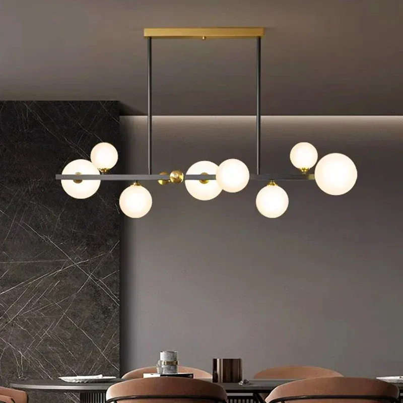 Afralia™ Cutting-edge LED Pendant Chandeliers Dining Room Hanging Ceiling Light