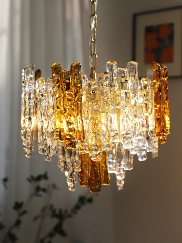 Afralia™ Designer Glass Pendant Lighting | Cutting-edge LED Hanging Fixture Dining Room Clear Glass