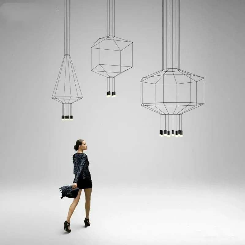 Afralia™ Hexagonal Pendant Buoyant: Contemporary Geometric Fixture Home Lounge and Dining Room