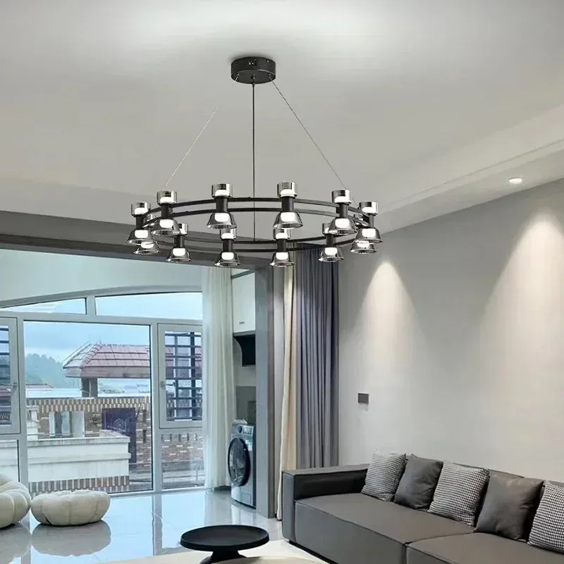 Afralia™ High-end Nordic LED Round Pendant Light Home Decor and Indoor Lighting