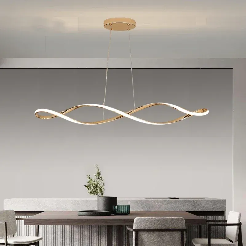 Afralia™ LED Pendant Airy: Modern Hanging Lamp Living Dining Room Kitchen Bar Loft