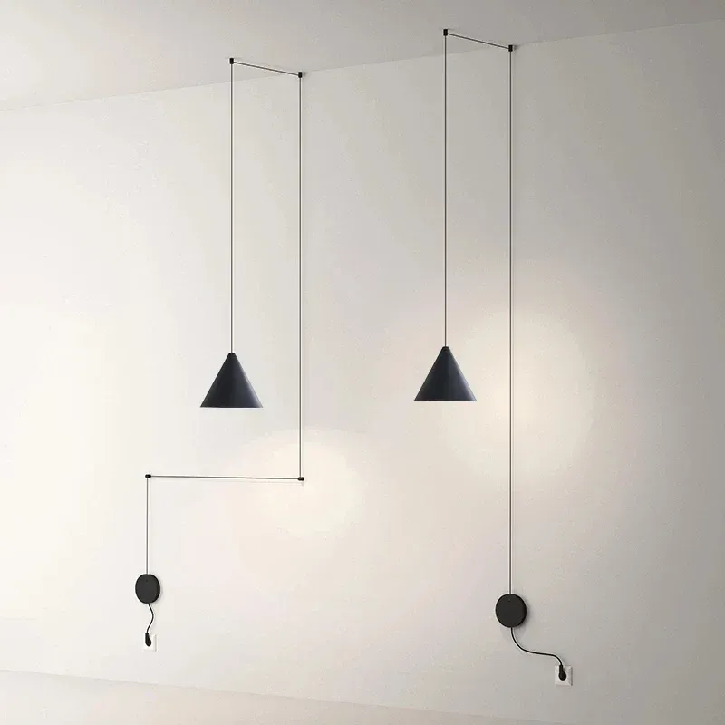 Afralia™ Modern LED Pendant Portable Home Decor and Indoor Lighting