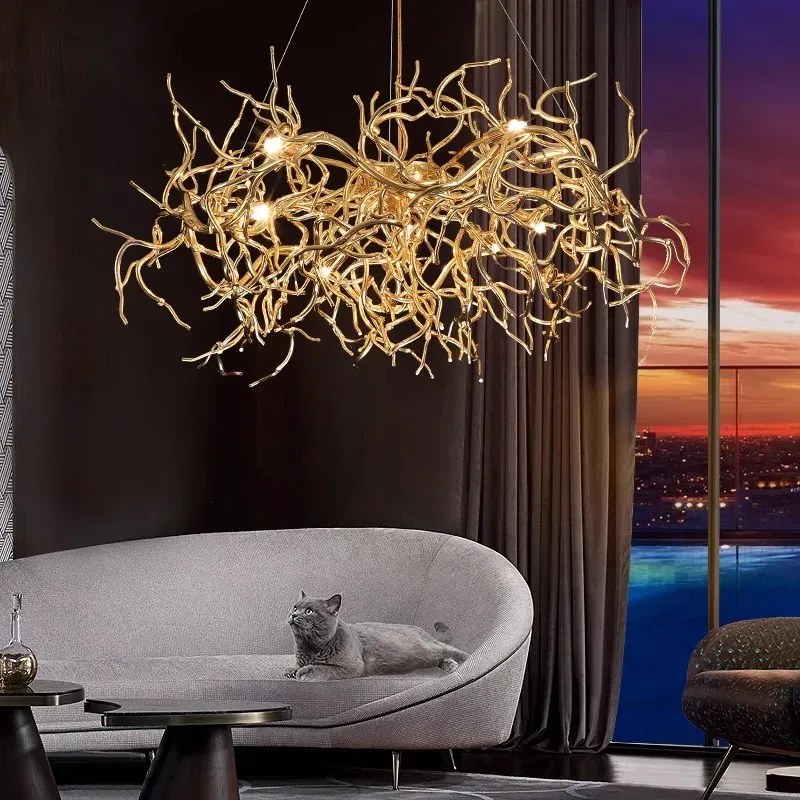 Afralia™ Present-day LED Pendant Chandeliers Living Room and Dining Room Lighting