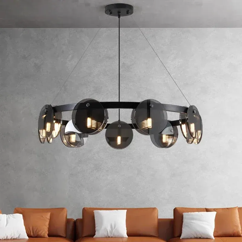 Afralia™ Sleek LED Pendant Chandeliers Home Decor Living and Dining Room Lighting