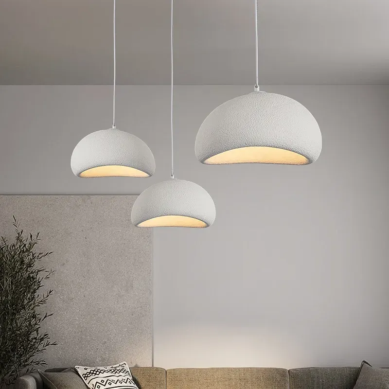 Afralia™ Wabi Sabi Ceiling Chandelier LED Pendant Lamp Living Dining Room