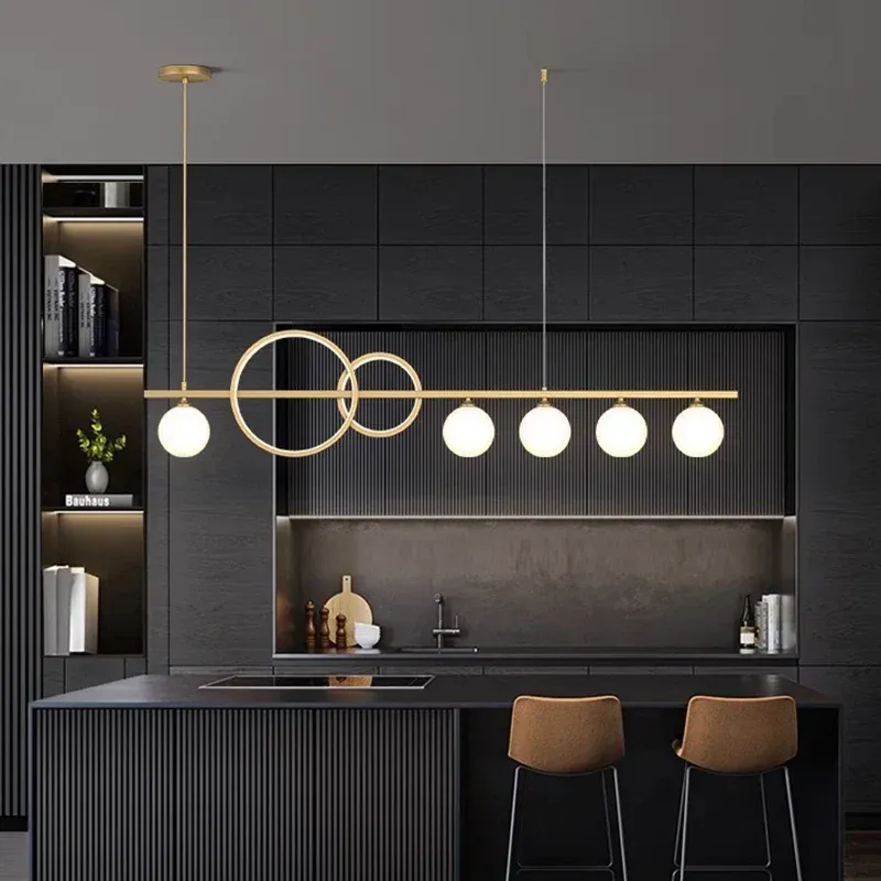 Energy Star Certified Afralia™ Sleek Chandeliers: Dining Room Pendant Light Hanging Ceiling Lamps