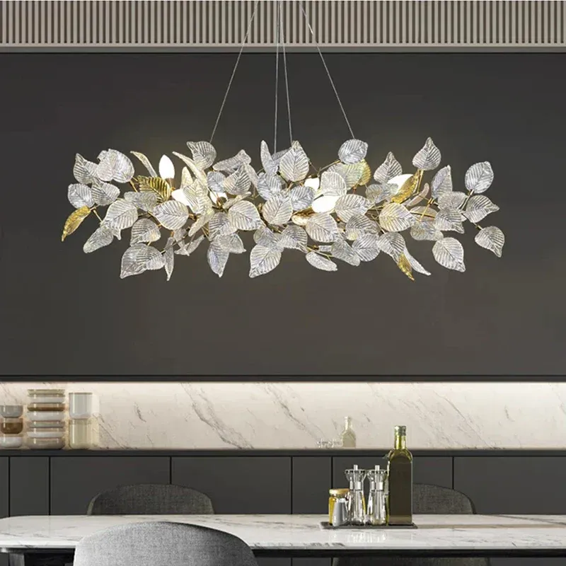 Flush Mount Afralia™ Minimalist Ceiling Chandelier Dining Room Pendant Light Fixture