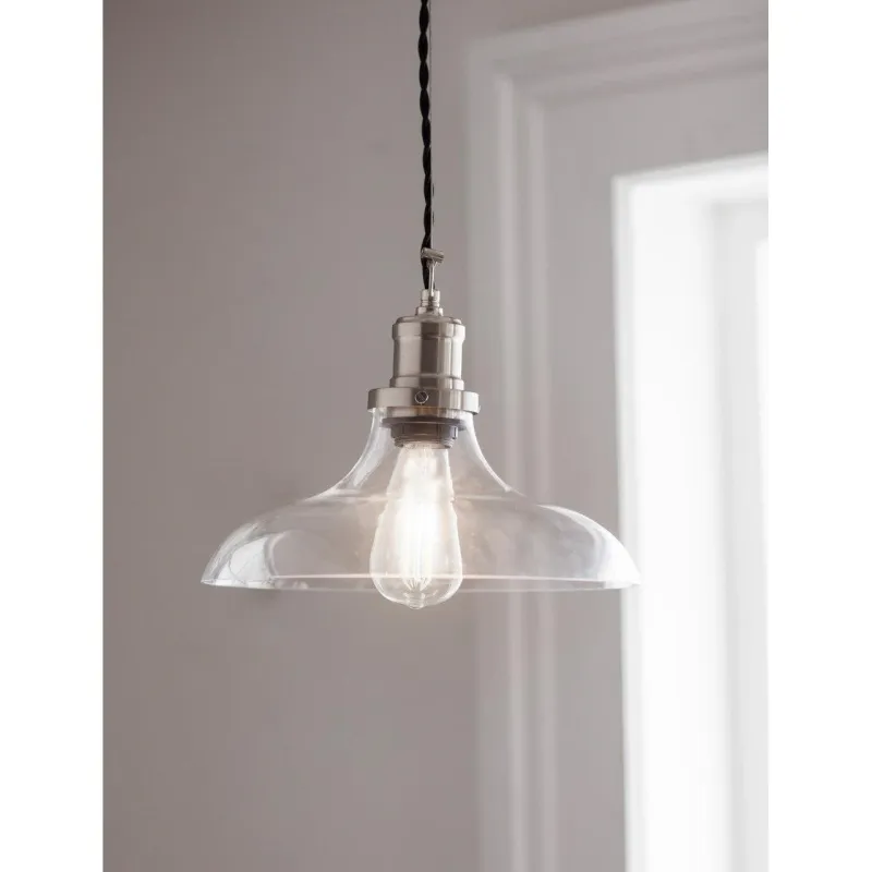 Hoxton Pendant Airy, Large - Satin Nickel