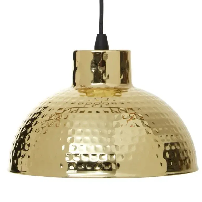 New Foundry Gold Finish Pendant Portable