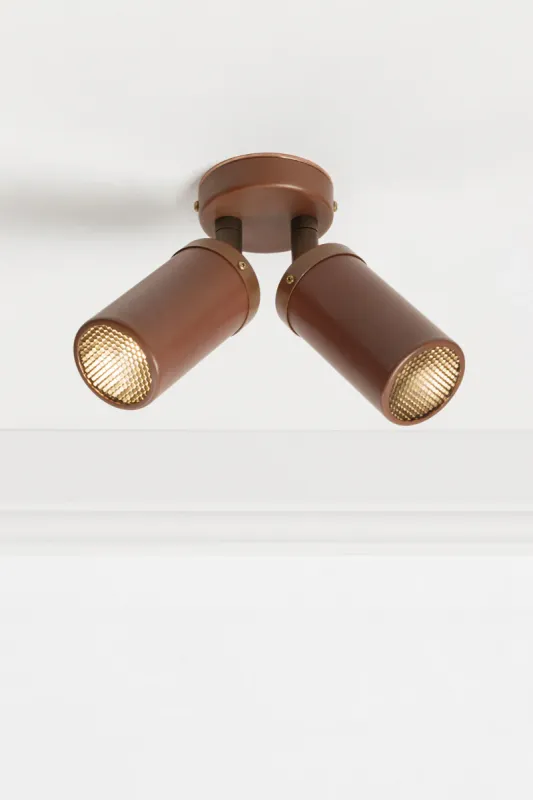 Middy Red metal Flush Mount Adjustable Spotlight